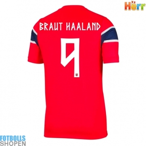 Billiga Norge Erling Haaland #9 Hemmatröja VM 2026 Kortärmad